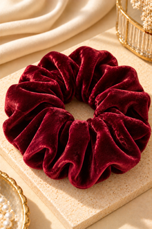Velvet scrunchies